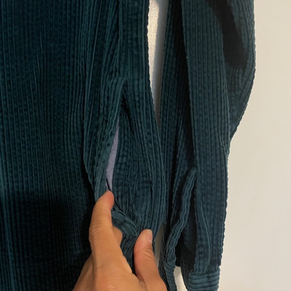 LL Bean corduroy shacket teal small - Picture 6 of 6